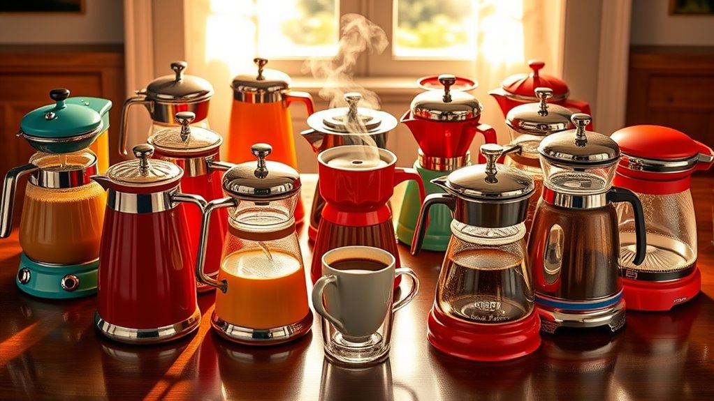 stylish retro coffee makers