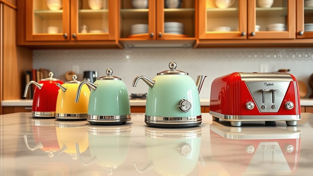 stylish retro kitchen appliances