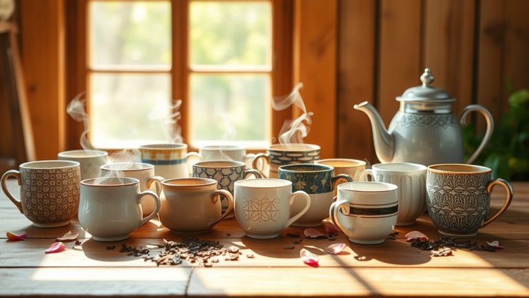 stylish tea mugs selection
