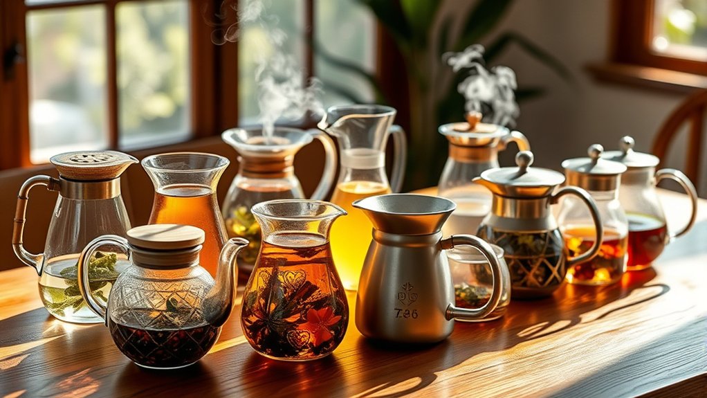 stylish tea pitchers selection
