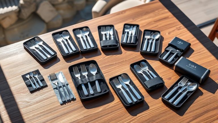 stylish travel friendly flatware sets