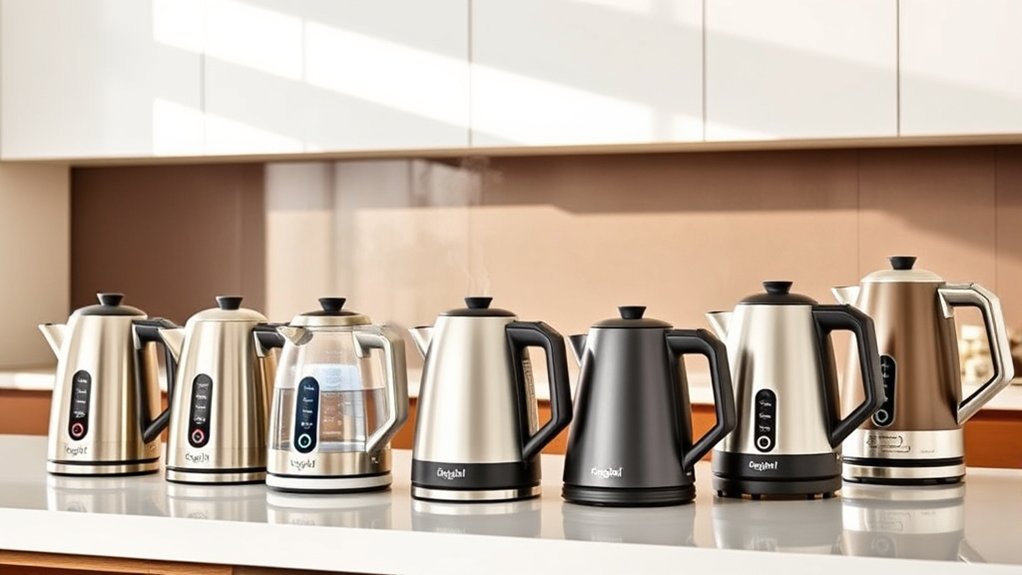 temperature controlled electric kettles