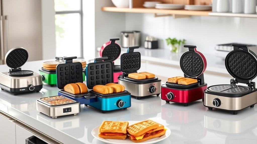 toasted sandwich and waffle makers