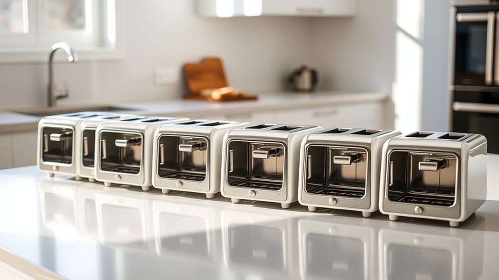 toaster with crumb free design