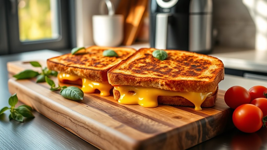 top air fryer grilled cheese