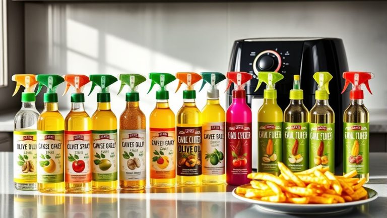 top air fryer sprays