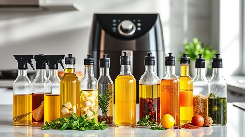 top air fryer sprays