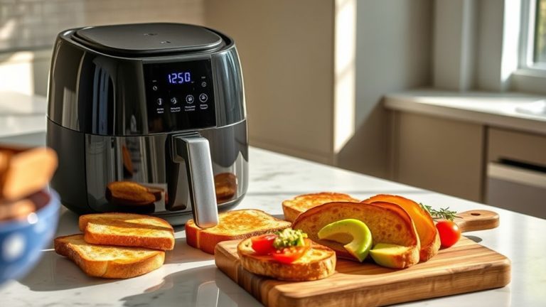 top air fryer toast settings