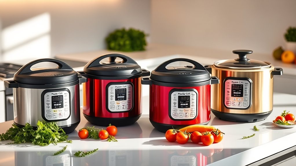 top air pressure cookers