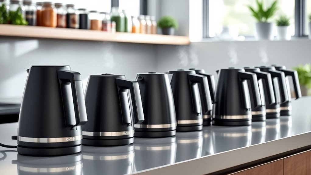 top black electric kettles