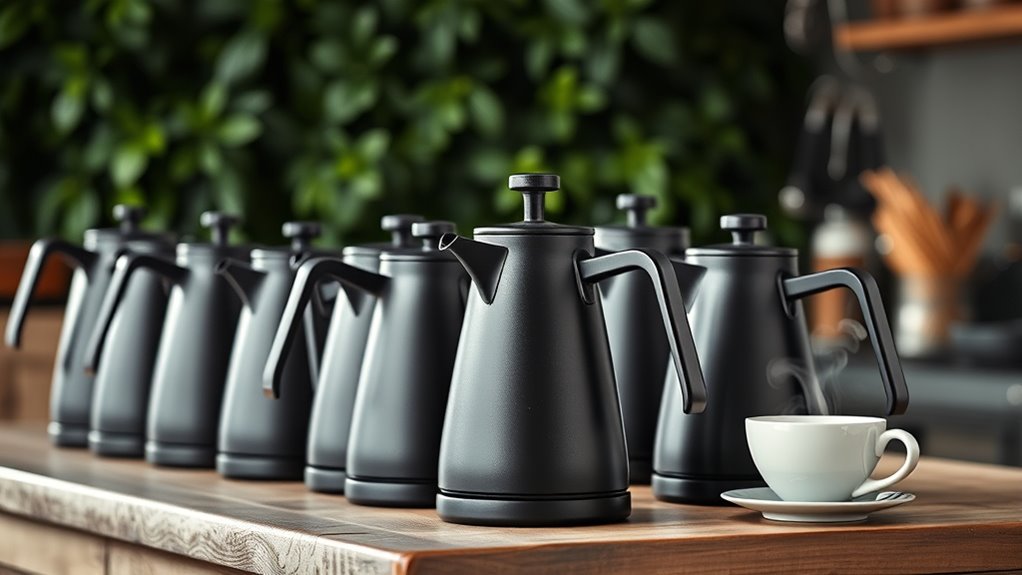 top black gooseneck kettles