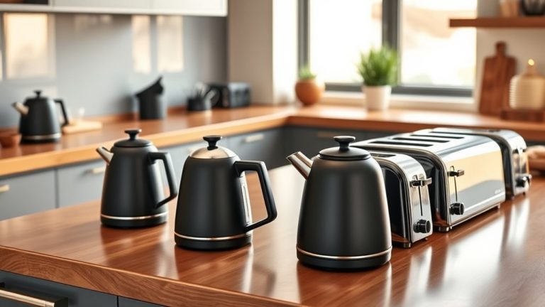 top black kitchen appliances