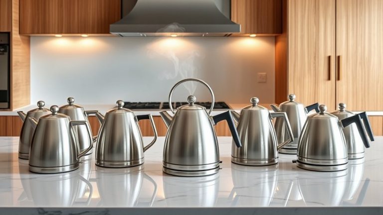 top brushed steel kettles