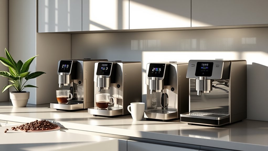 top built in coffee makers