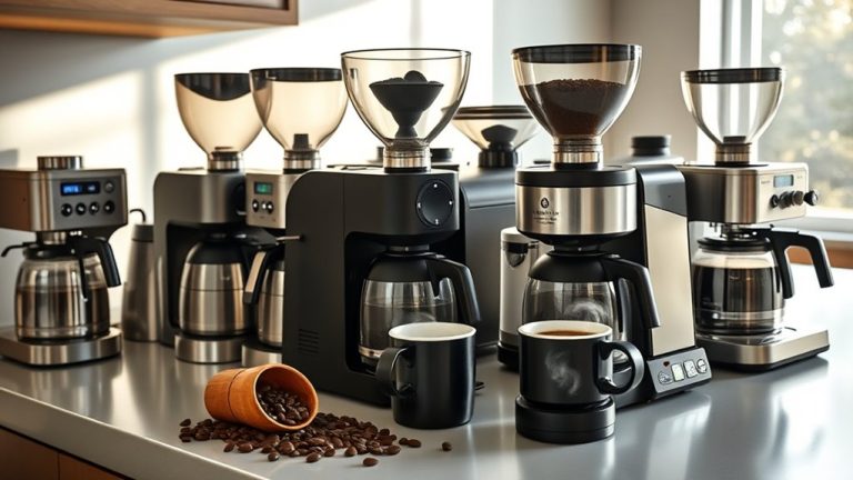 top burr grinder coffee makers