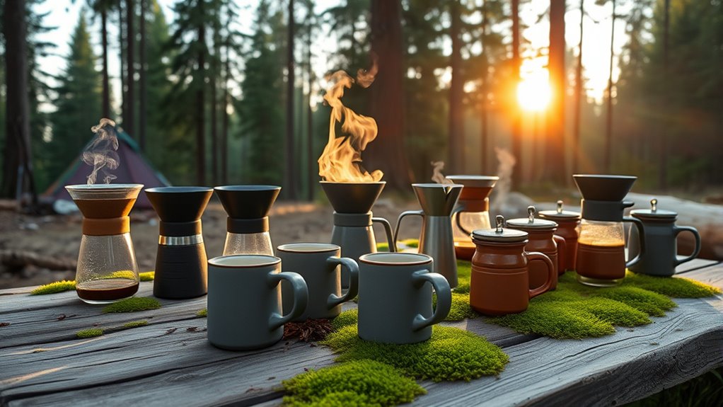 top camping pour over coffee makers