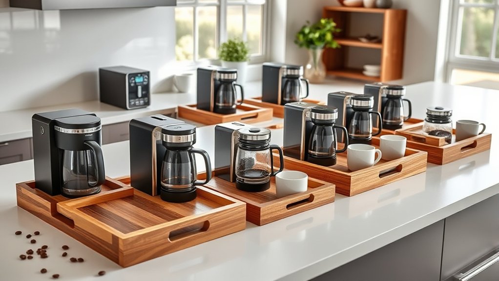 top coffee maker trays