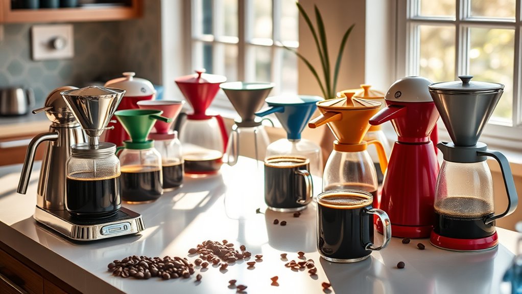 top cone coffee makers
