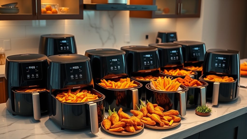 top double air fryers