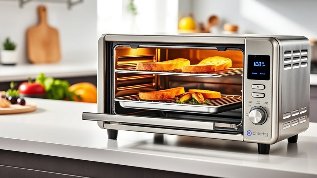 top double rack toasters