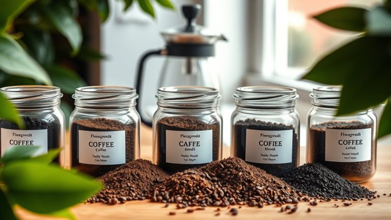 top drip coffee grounds