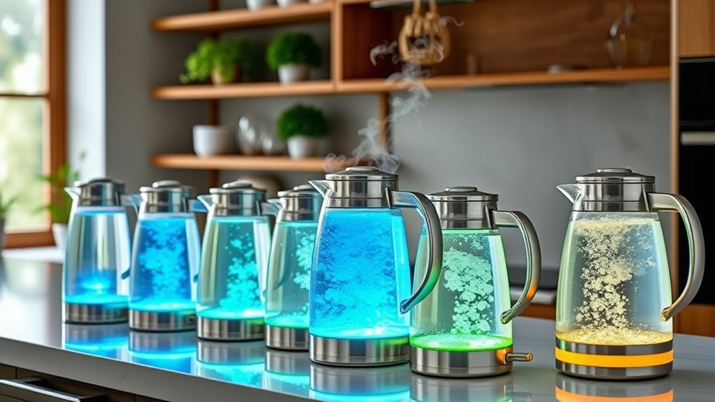 top electric glass kettles