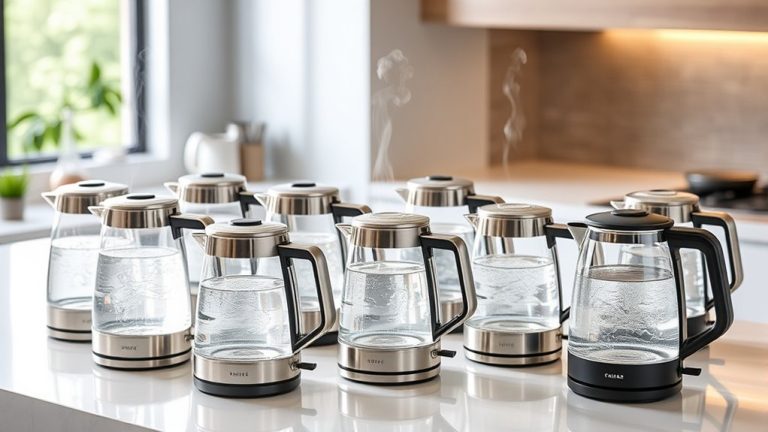 top electric glass kettles