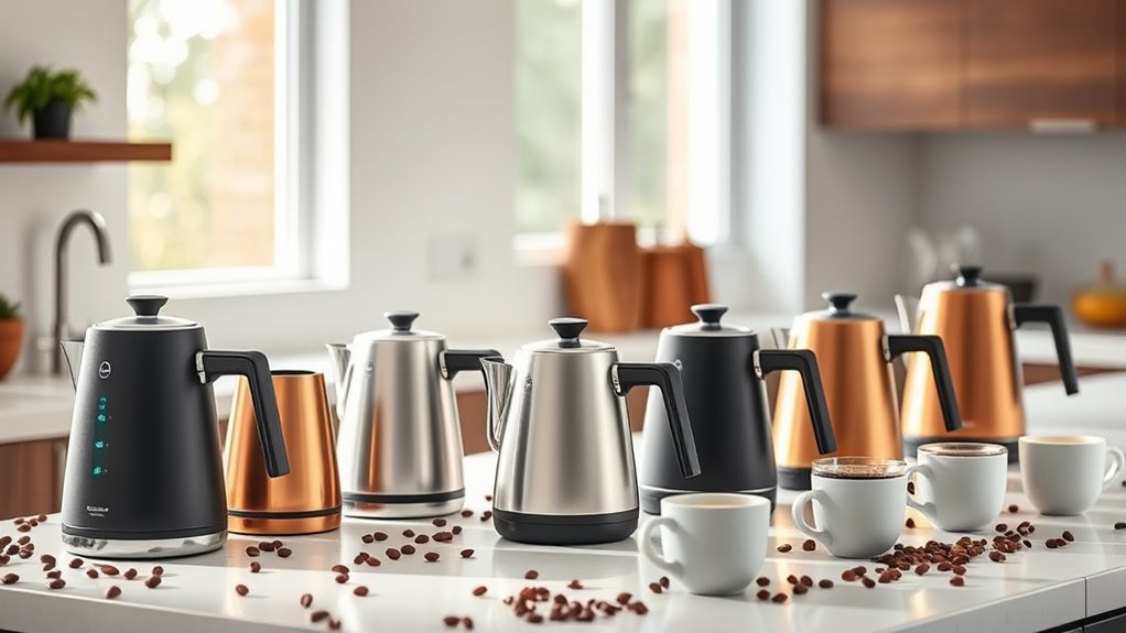 top electric pour over kettles