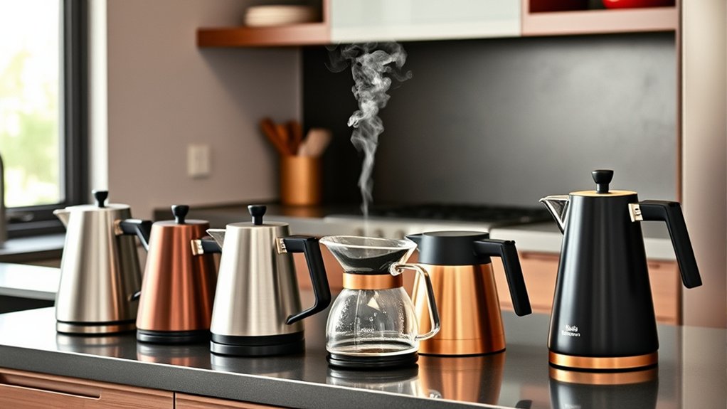top electric pourover kettles