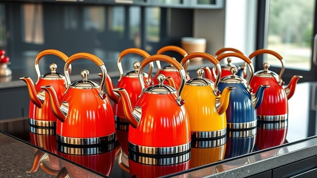 top glass stove kettles