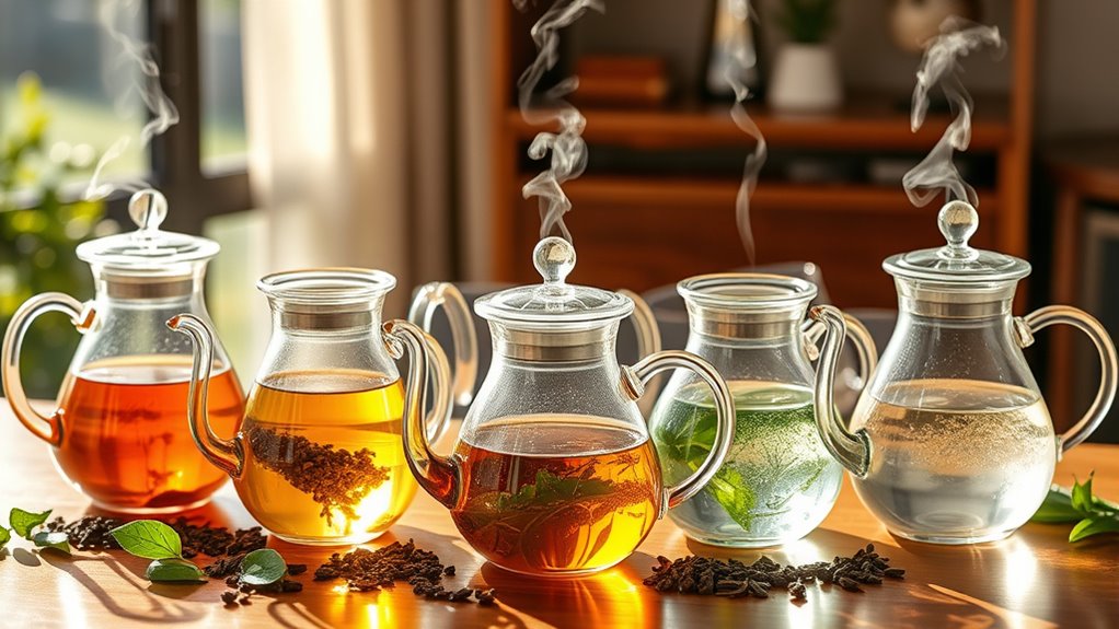 top glass tea kettles