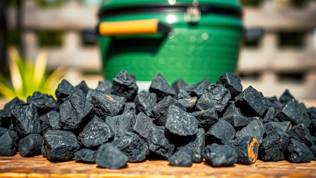 top green egg charcoal