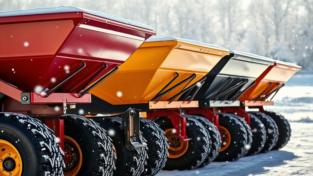 top heavy duty salt spreaders