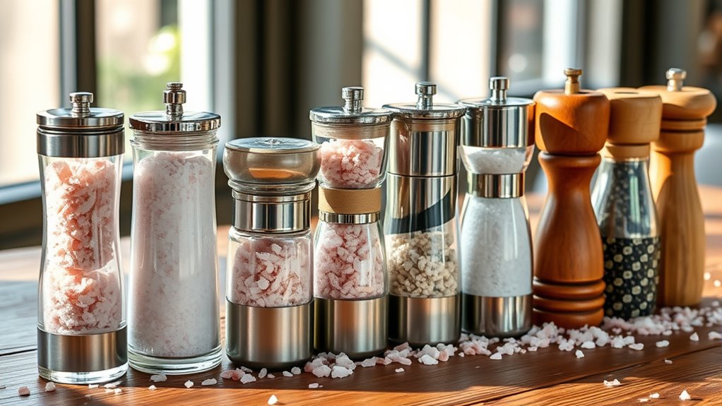 top himalayan pink salt grinders