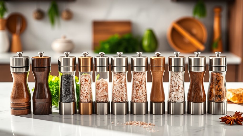 top himalayan pink salt grinders