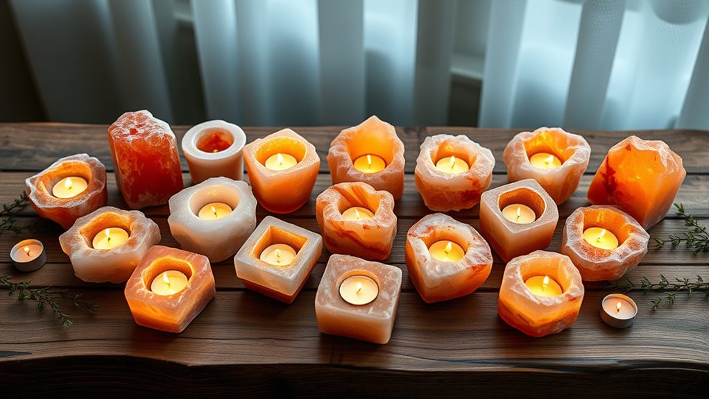 top himalayan salt candle holders