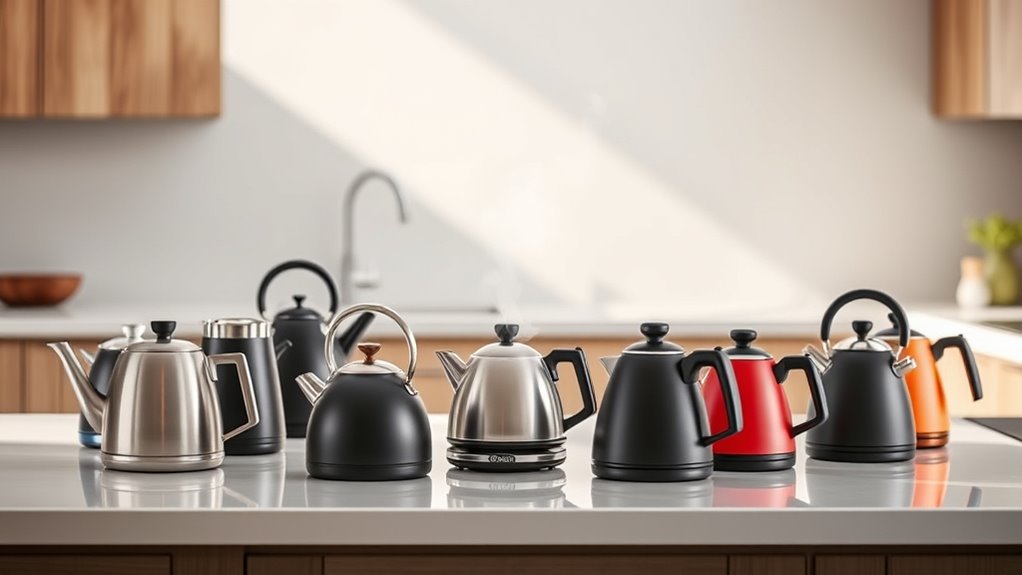 top induction hob kettles