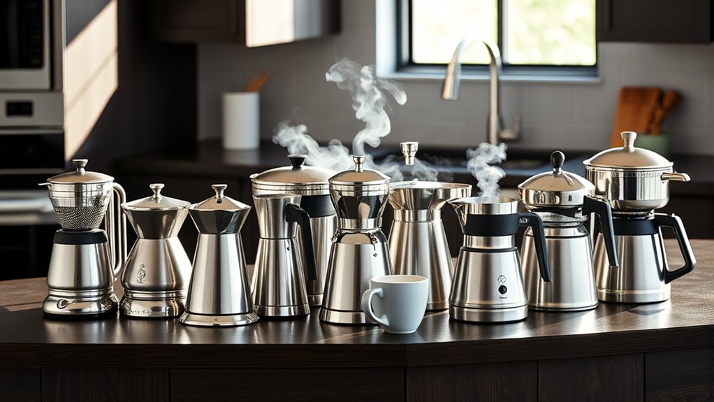 top metal coffee makers