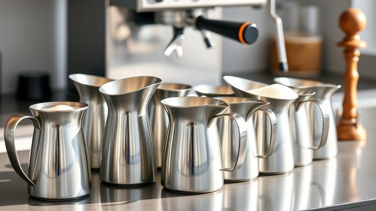 top milk frothing pitchers