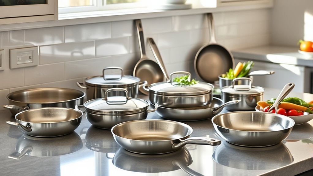 top non stick stainless steel pans