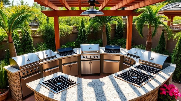 top outdoor kitchen stoves