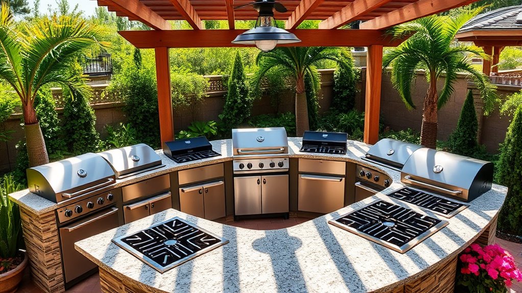 top outdoor kitchen stoves