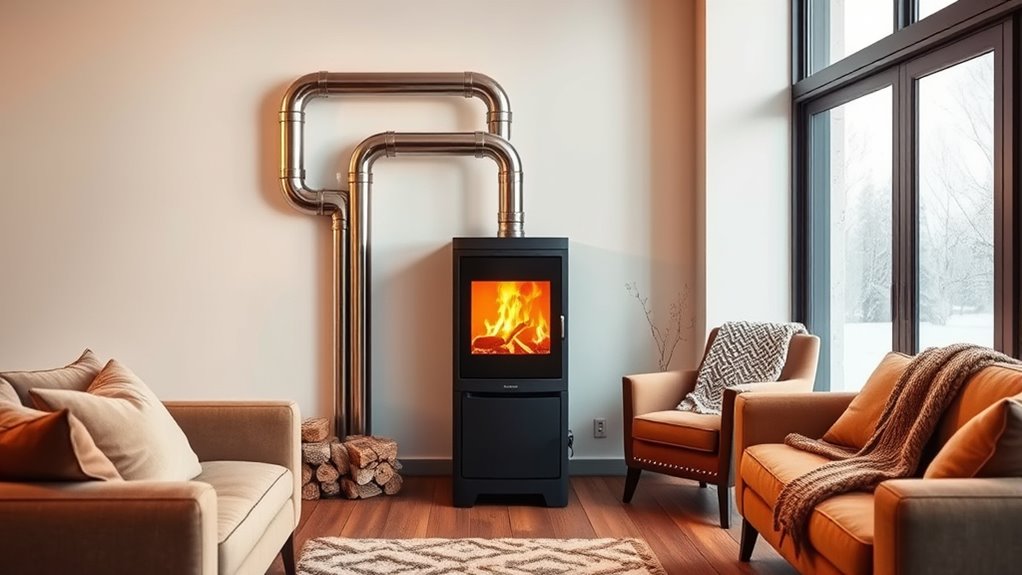 top pellet stove vents