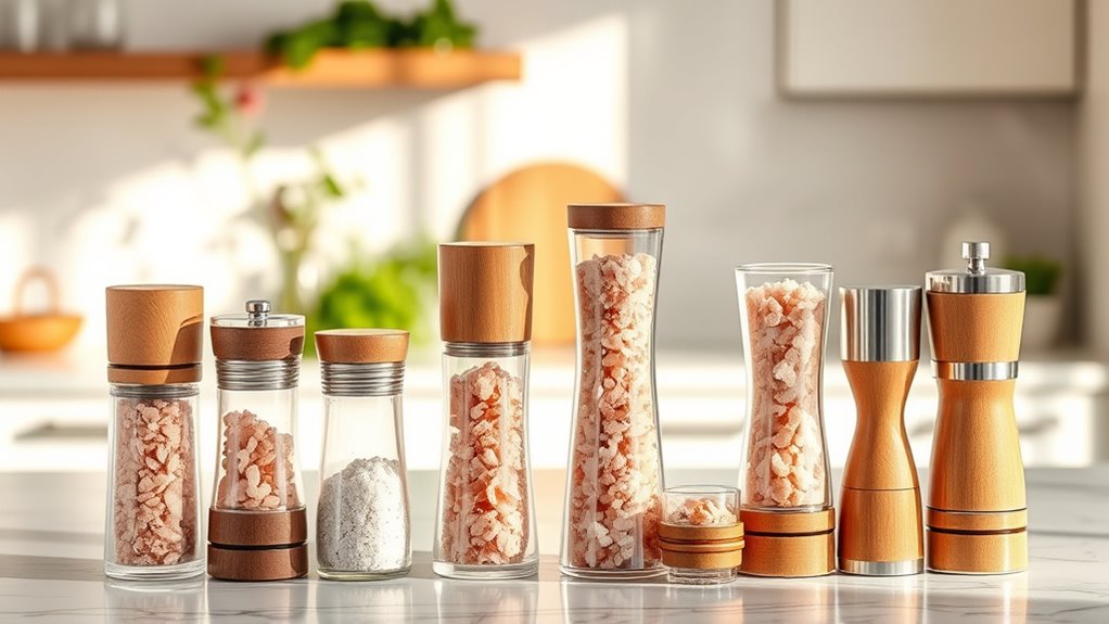 top pink salt grinders