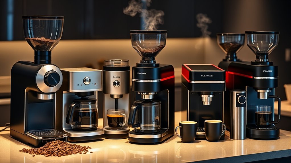 top plumbed coffee grinders