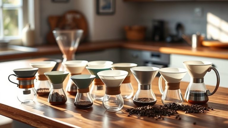 top pour over coffee drippers