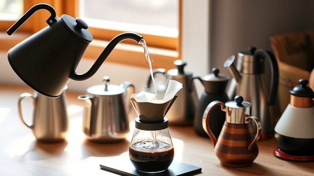 top pour over kettles