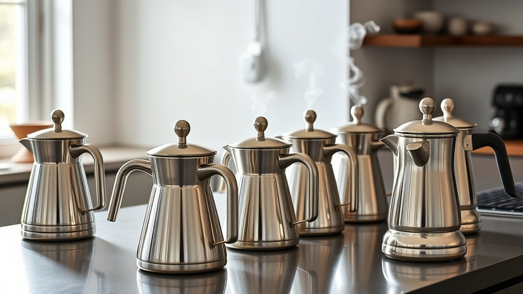 top pour over kettles