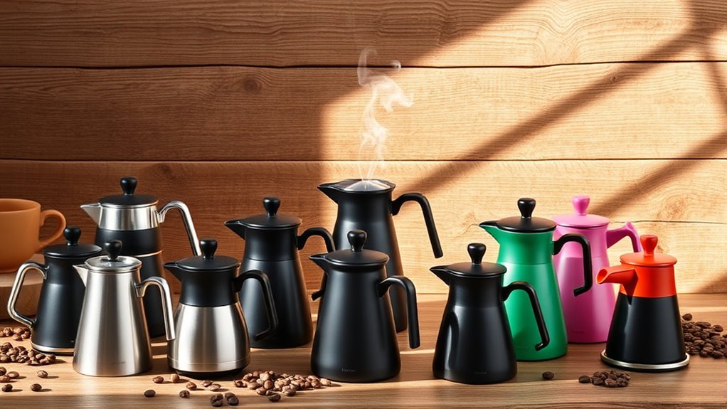 top pour over kettles