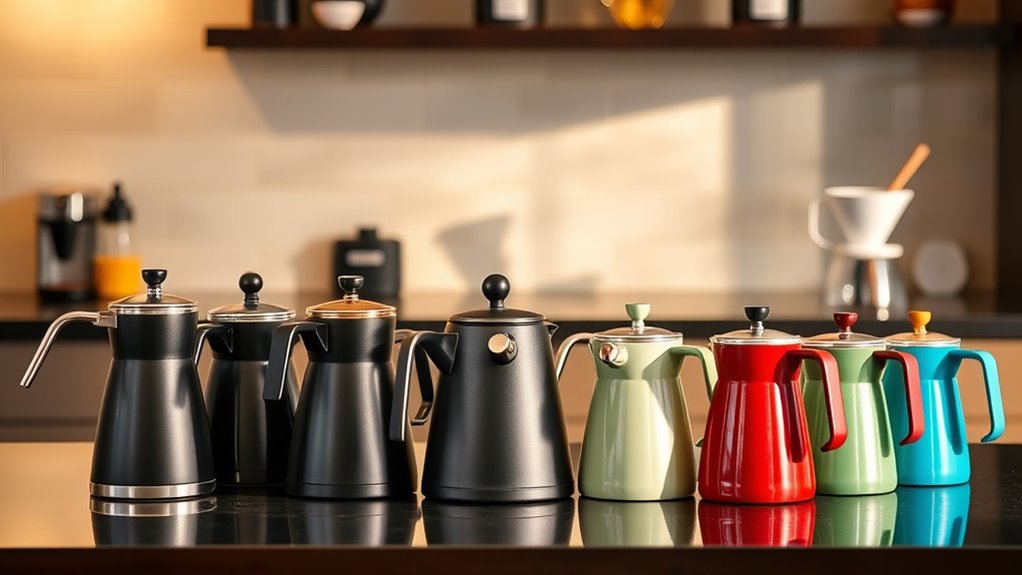 top pour over kettles